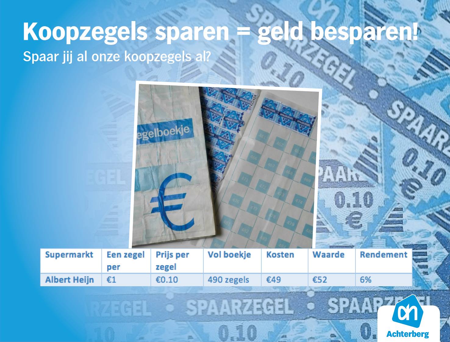 Koopzegels albert heijn uitleg