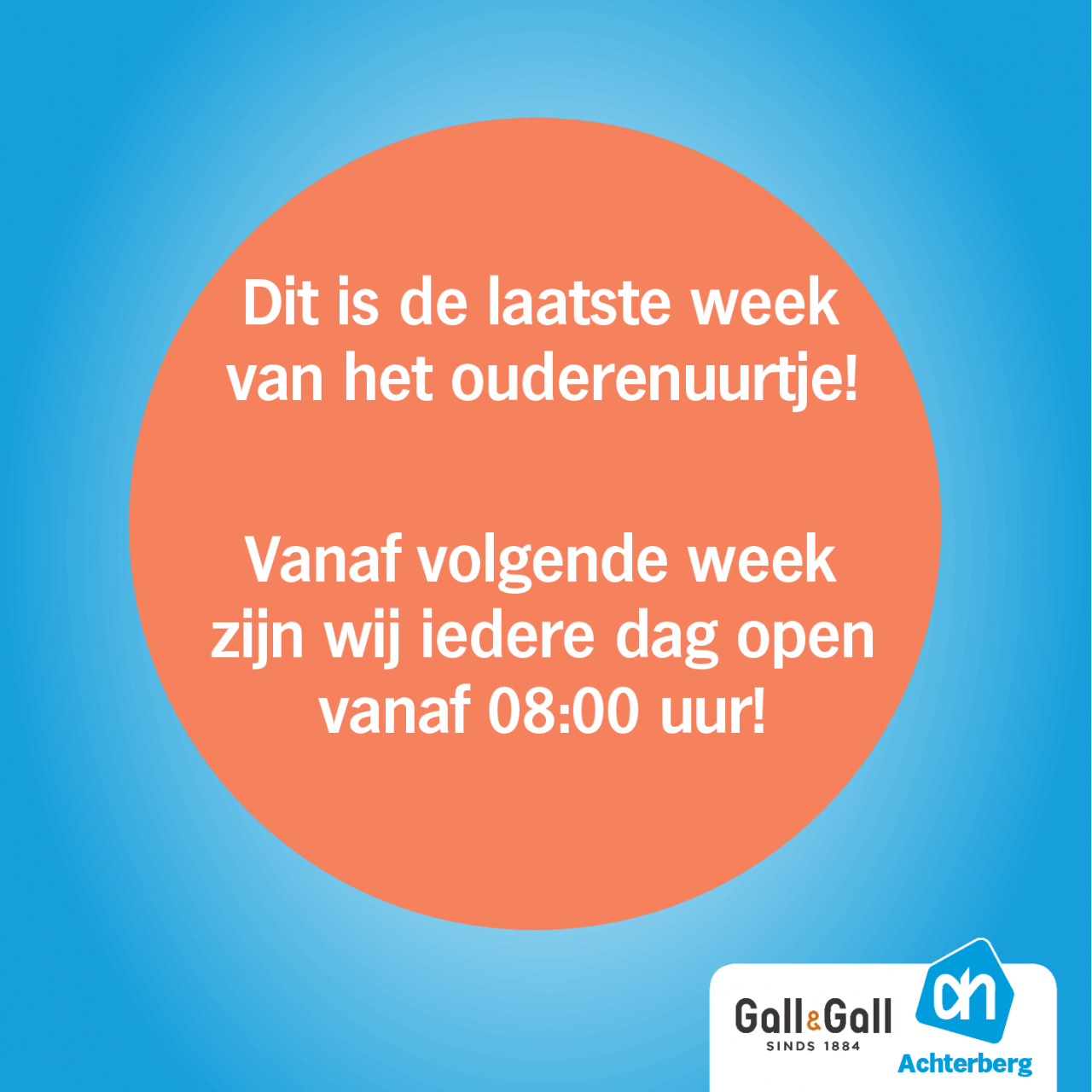 Nieuwe openingstijden! Albert Heijn Achterberg