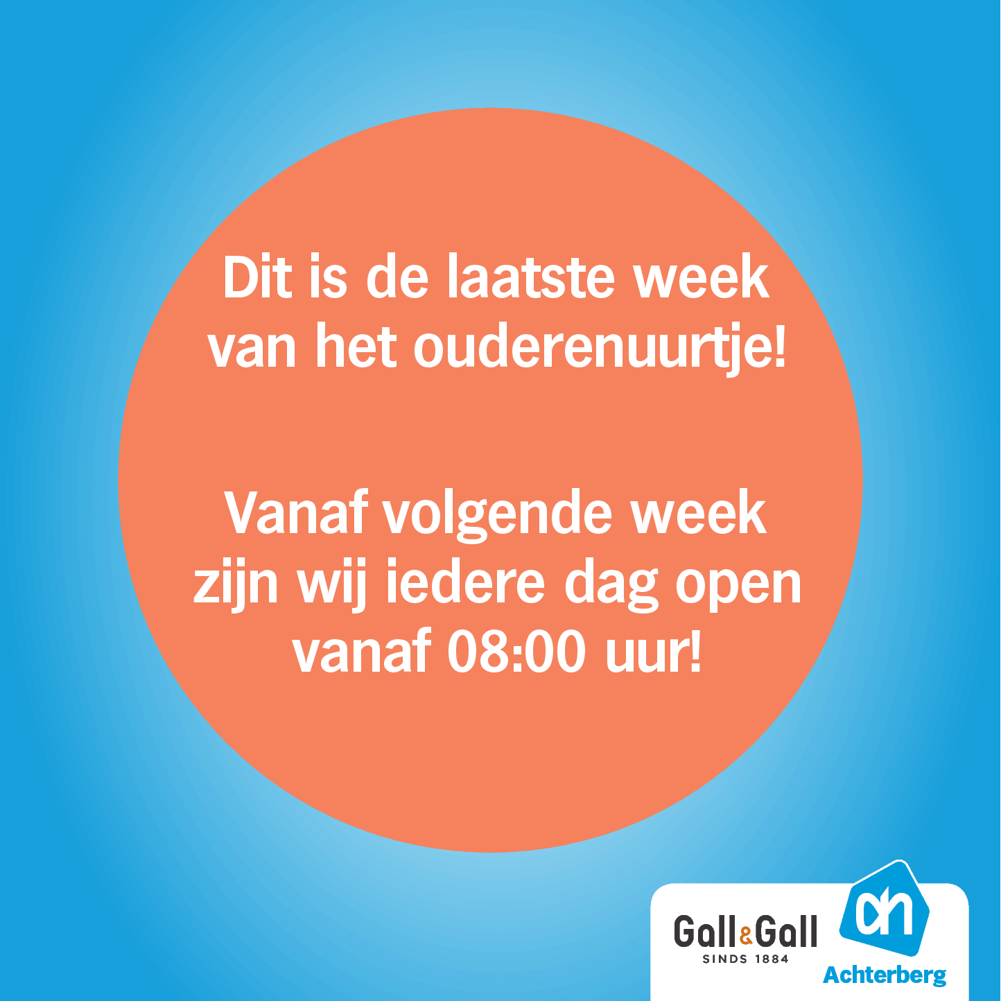 Nieuwe openingstijden!