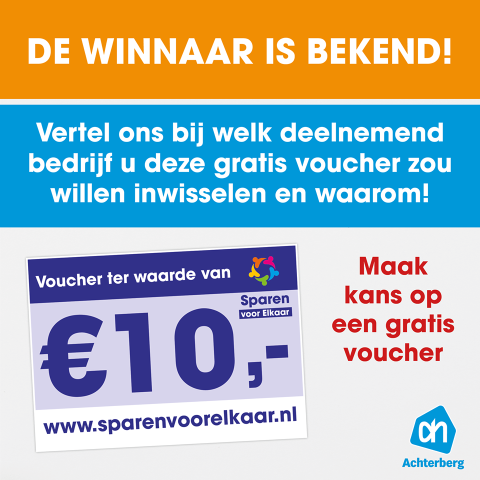 De winnaar is bekend! 