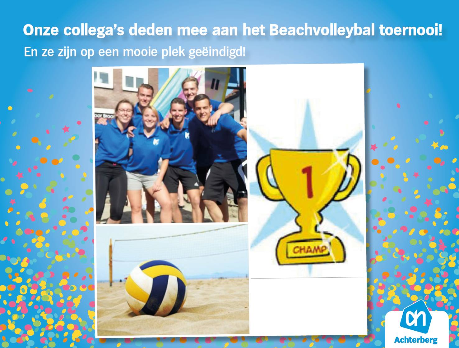 Mooie plek voor onze collega’s bij het Beachvolleybal toernooi