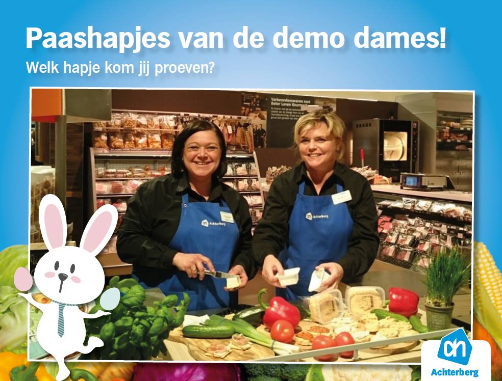 Heerlijke paashapjes van de demo dames!