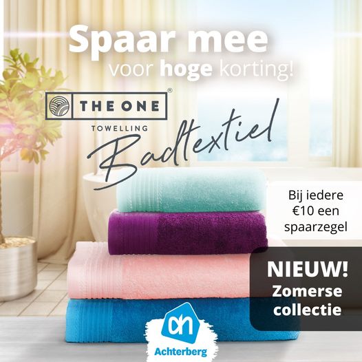 Spaar mee voor hoge korting op The ONE Badtextiel!