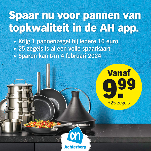 Spaar nu voor pannen van topkwaliteit!