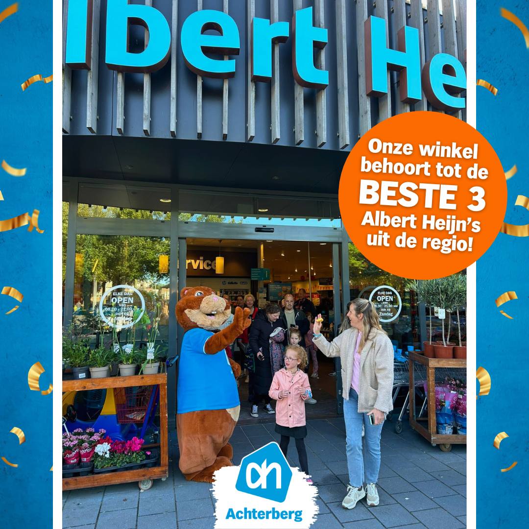 Wij behoren tot de Beste 3 Albert Heijn winkels uit de regio!