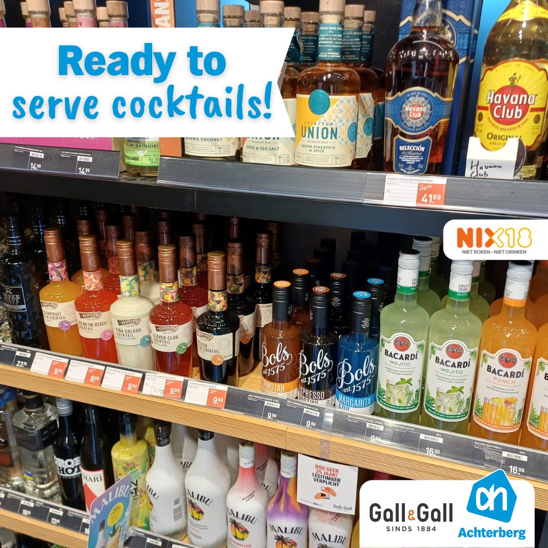 Ready to serve cocktails!