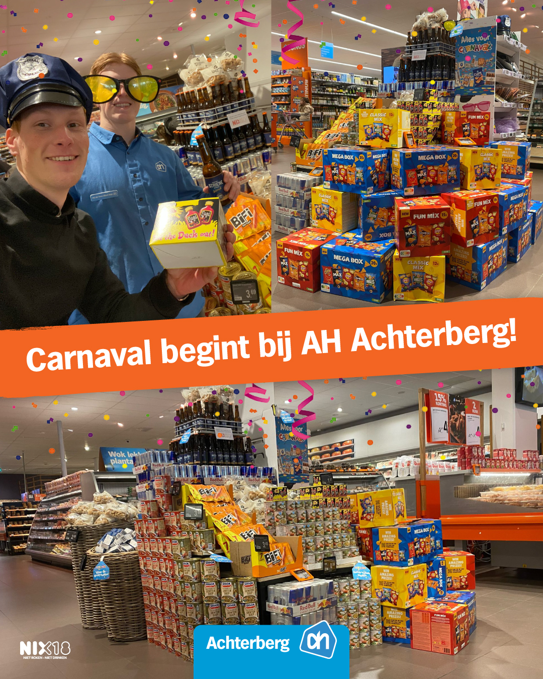 Carnaval begint bij AH Achterberg!