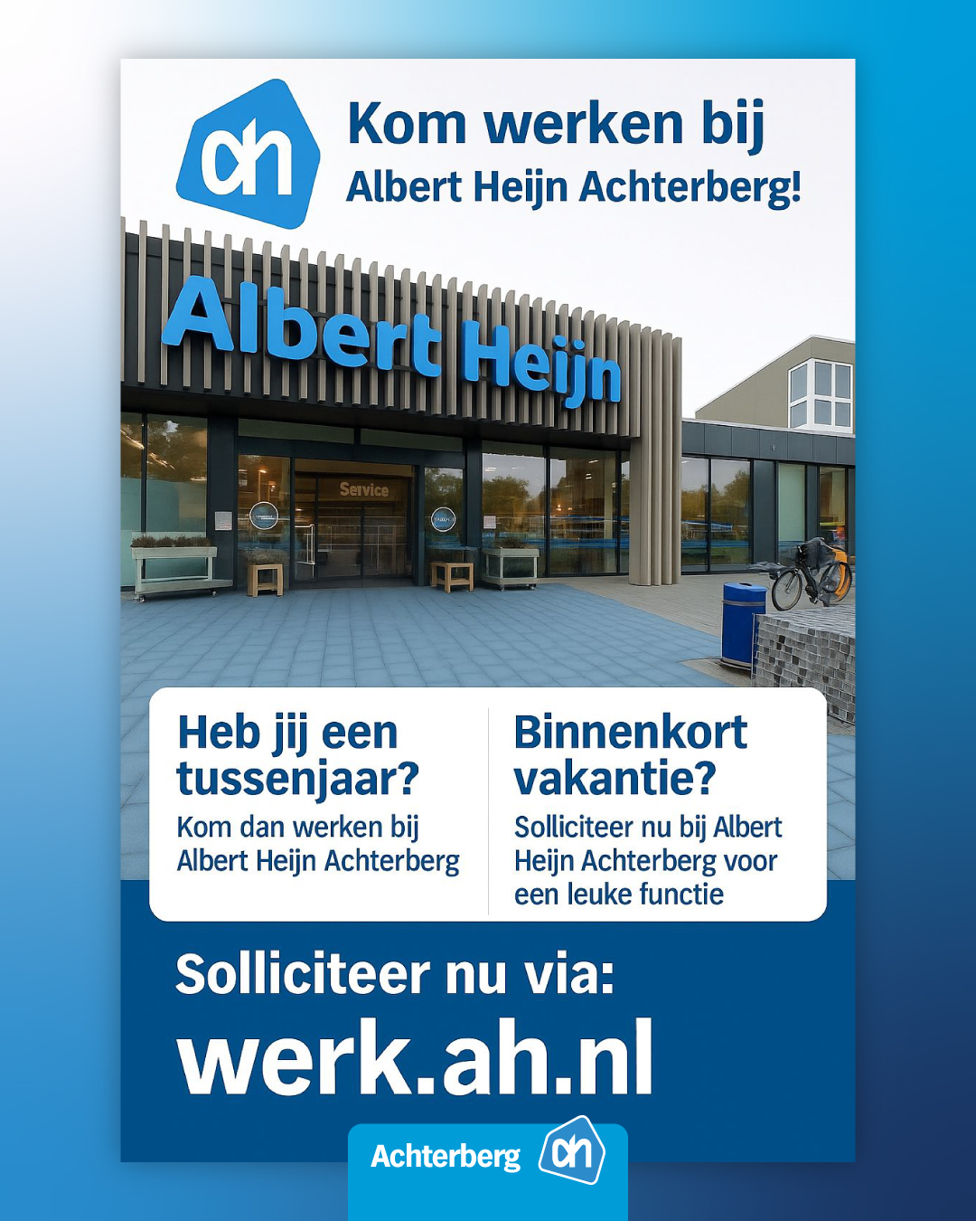 Heb jij een tussenjaar of binnenkort vakantie?