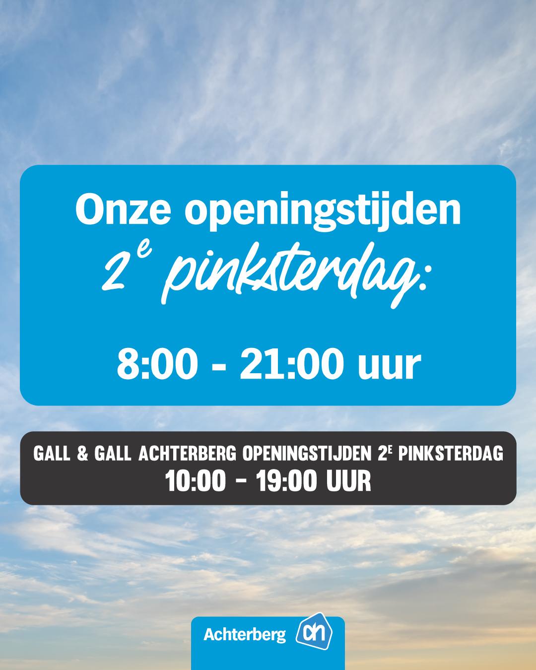 Het is 2e pinksterdag!
