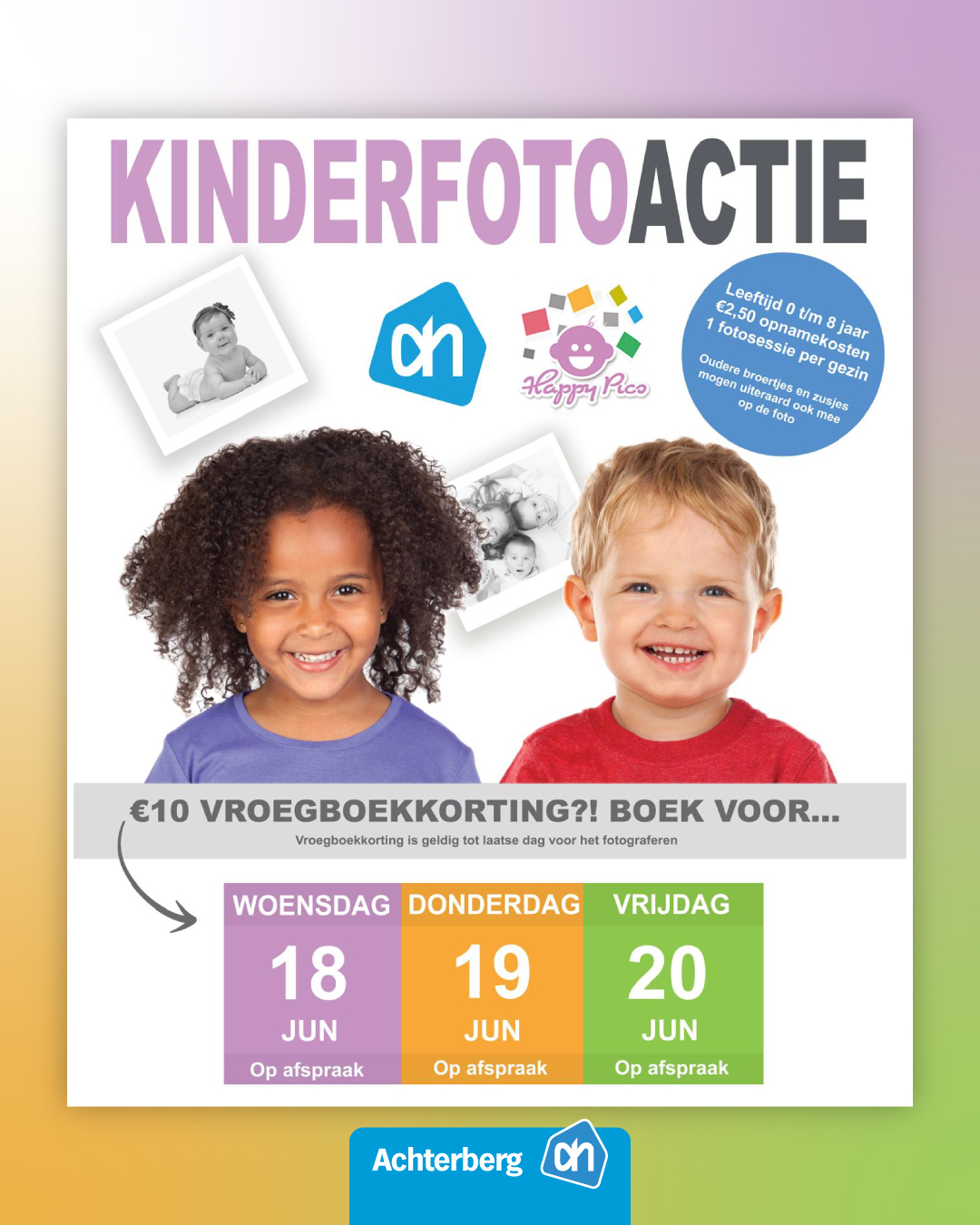 Kinderfotoactie bij AH Achterberg!