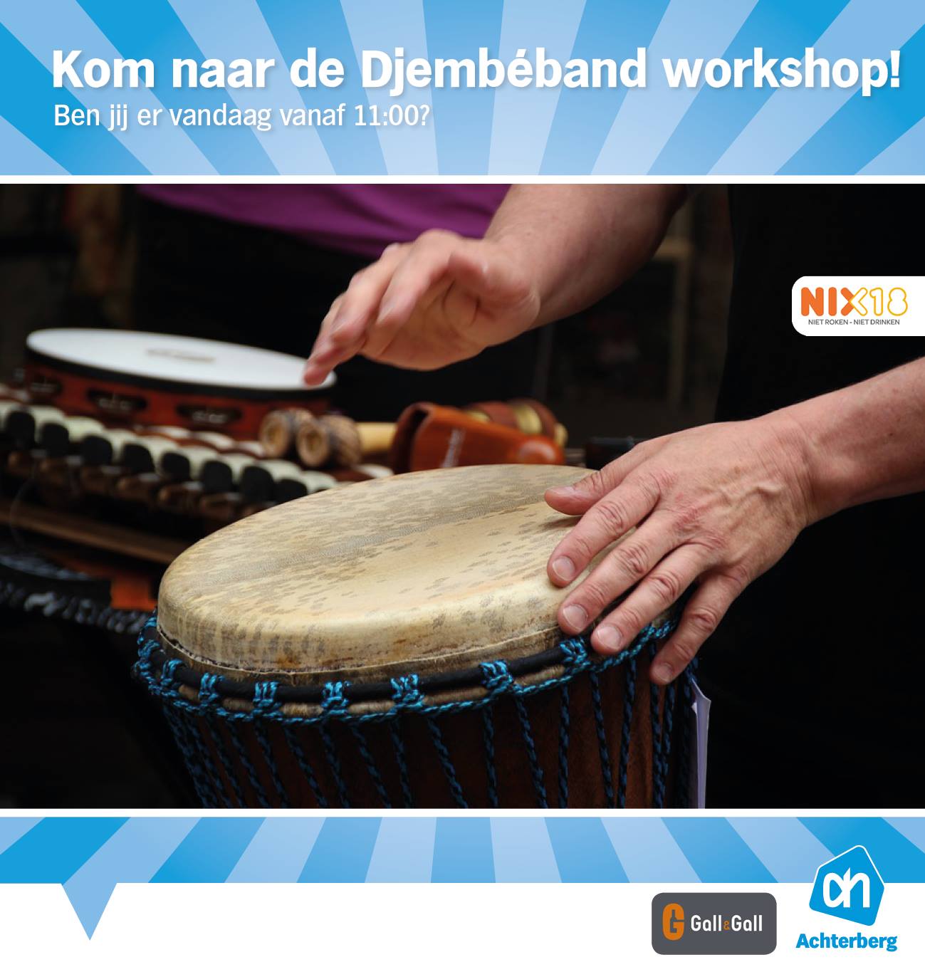 Kom naar de Djembéband workshop!