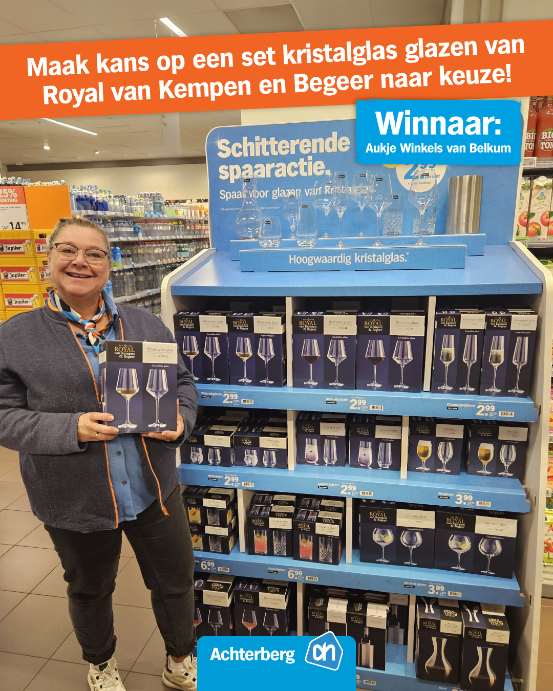 Iedereen bedankt voor het deelnemen aan onze winactie