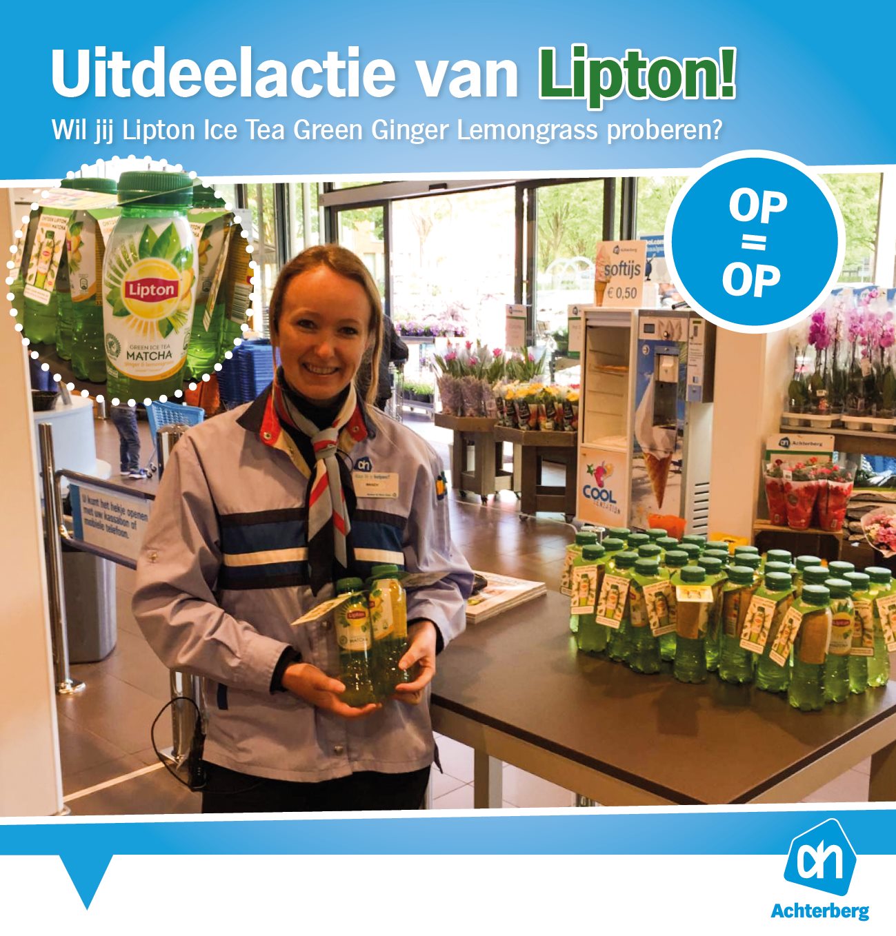 Uitdeelactie van Lipton!