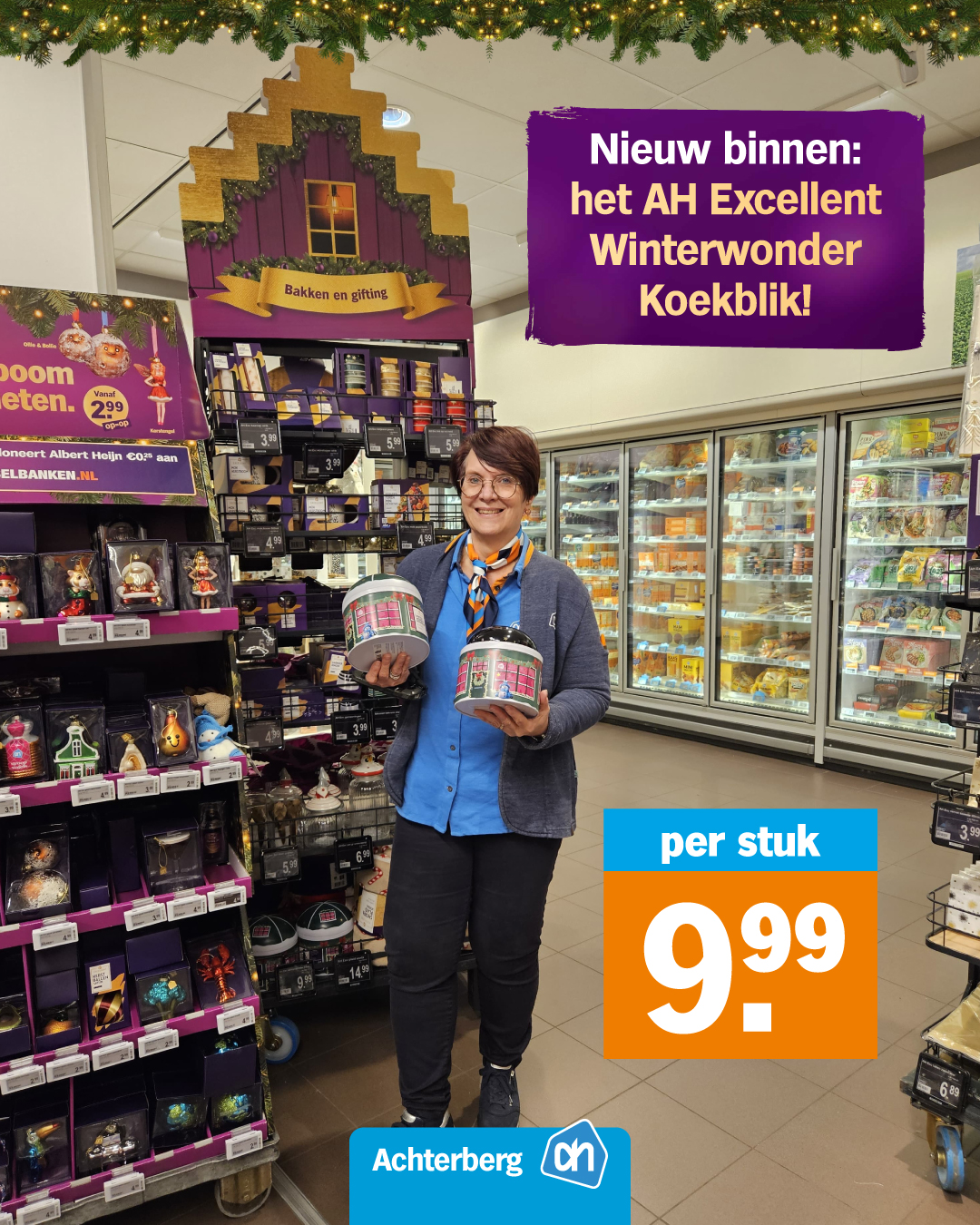 Nieuw binnen: het AH Excellent Winterwonder Koekblik!