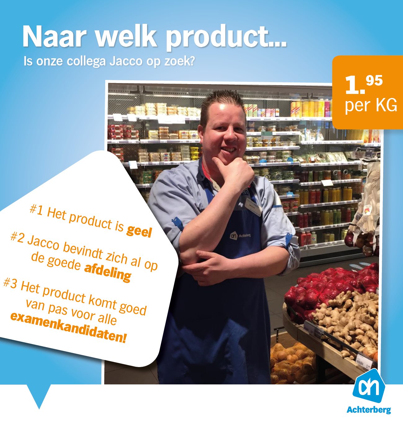 Naar welk product is onze collega Jacco op zoek?