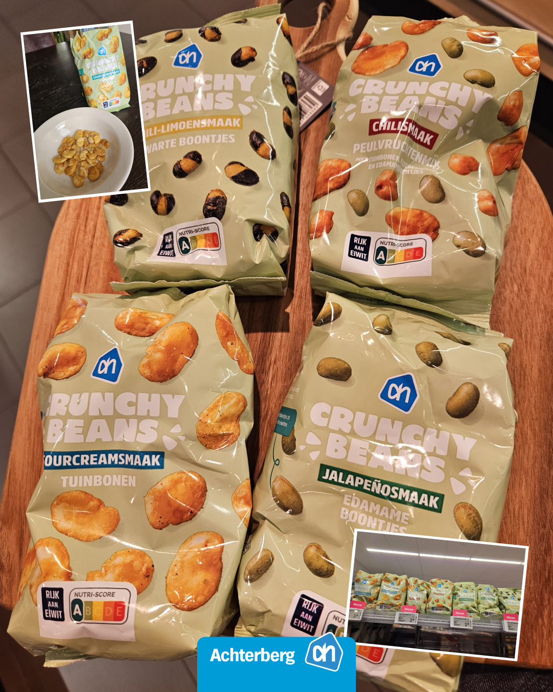 Borrelplank maken? Vergeet deze nieuwe AH Crunchy Beans niet!