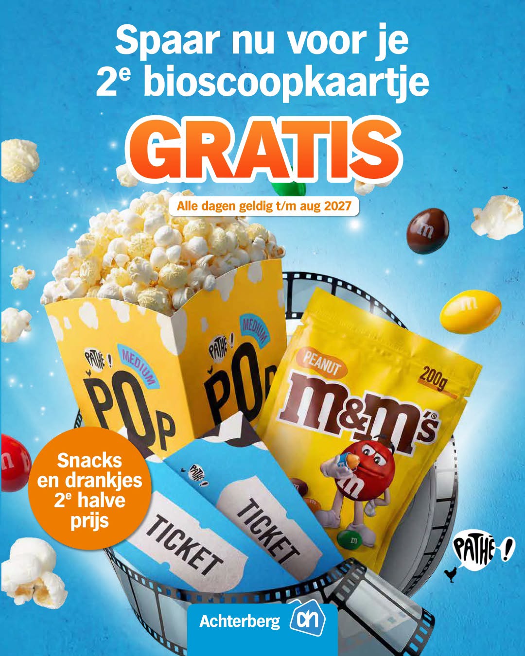 Spaar nu voor je 2e bioscoopkaartje gratis bij Pathé.