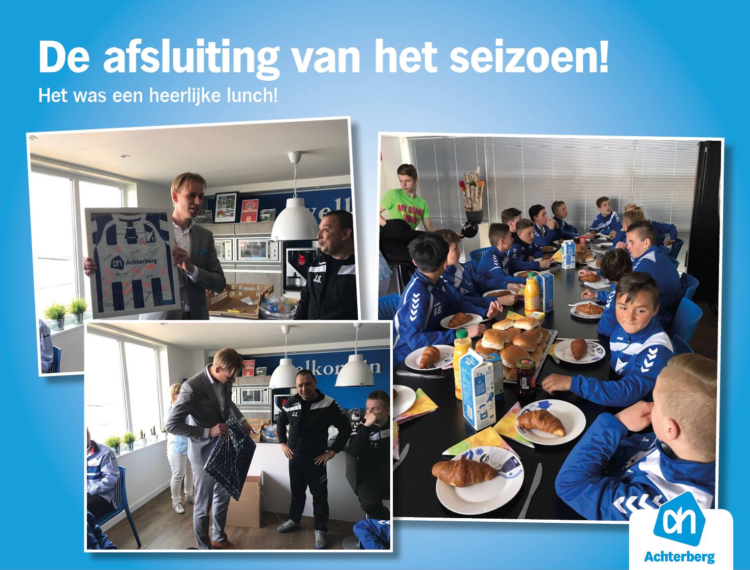De afsluiting van het seizoen… Het was een heerlijke lunch!