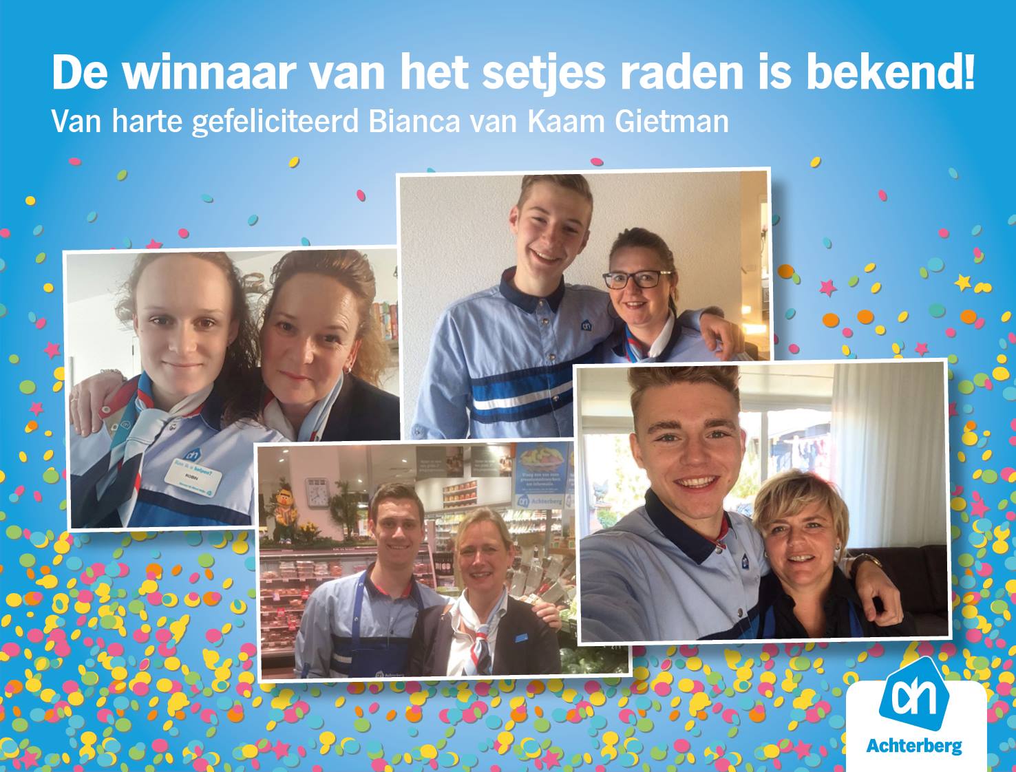 De winnaar van het setjes raden is bekend
